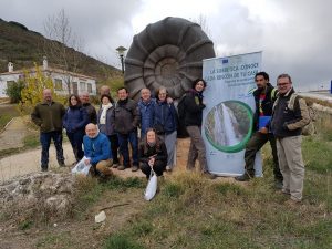 Grupo con el ammonite